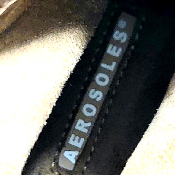 Aerosoles Good Fun Tan Fringed Suede Ankle Boots Booties Size 9 M - Picture 9 of 11